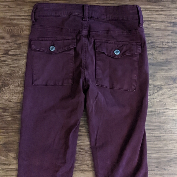 American Eagle Outfitters Burgundy Jegging Jeans - Picture 5 of 9